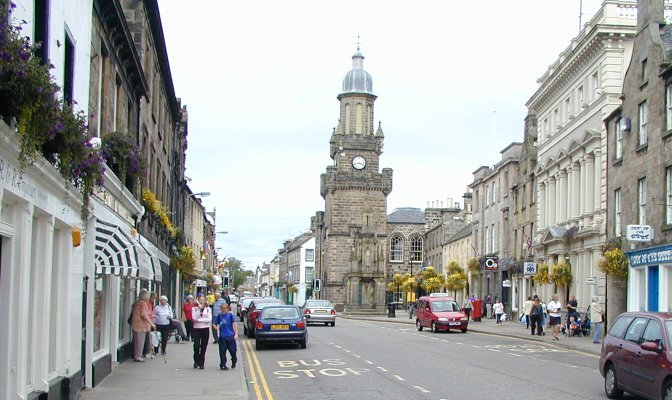 Forres High Street shops - See text below