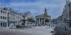 Jason's watercolour of Elgin High Street