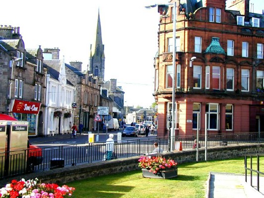 Nairn High Street shops - See text below